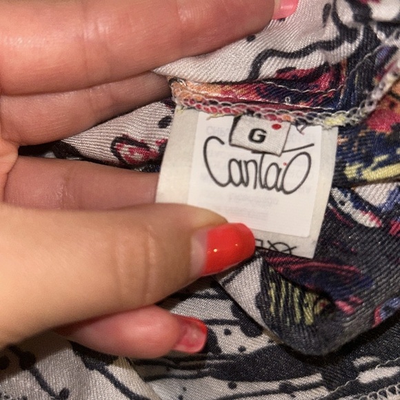 Floral Spaghetti Strap Vintage Vibrant summer Dress - Picture 5 of 5